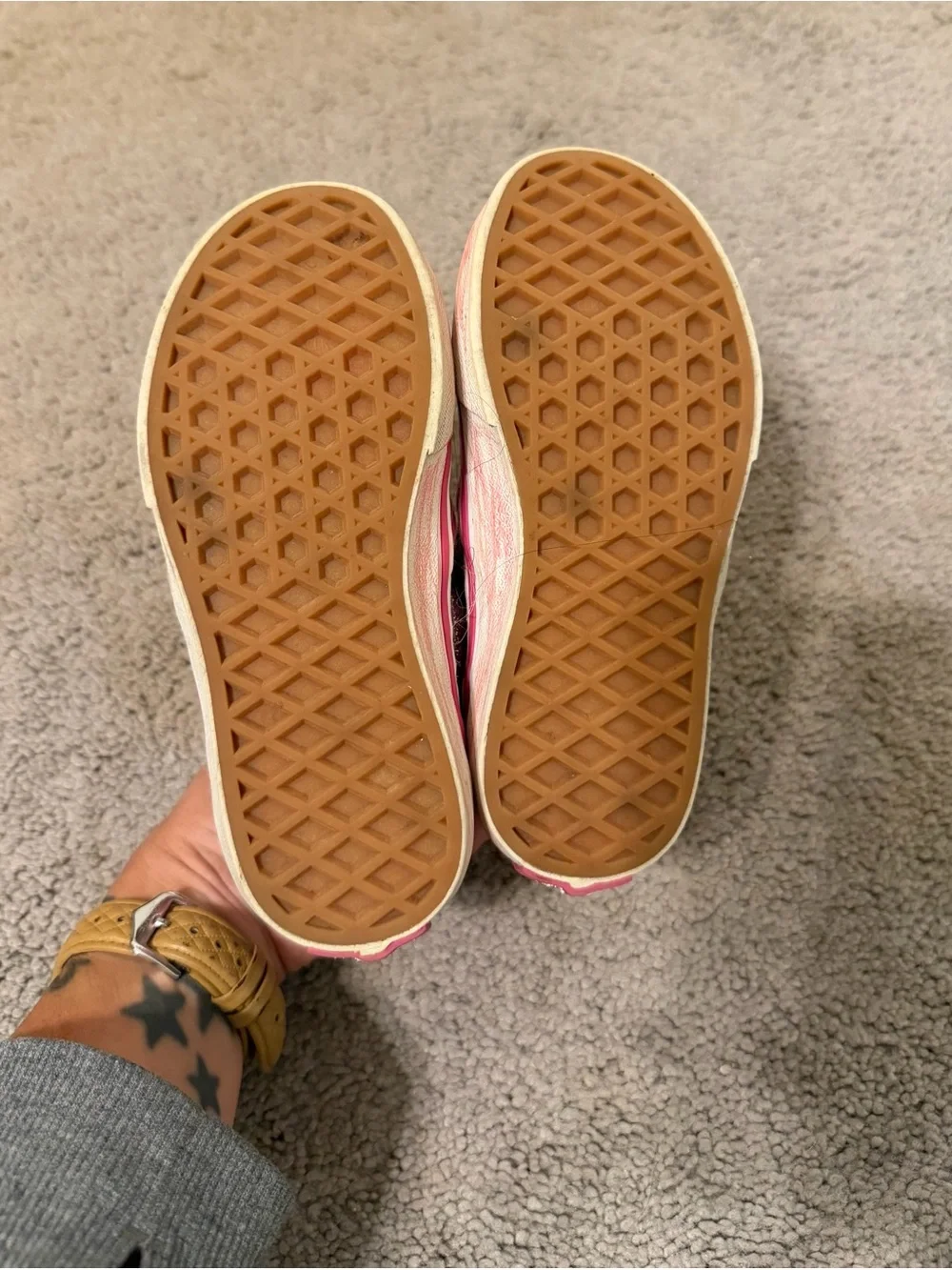 Vans Kids' Slip-On Glitter Sneakers - Pink size 11
